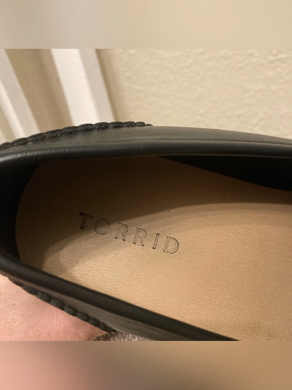 Torrid Shoes Womens  7.5 Wide Width Mock Toe Platform Loafers Mary Jane Black